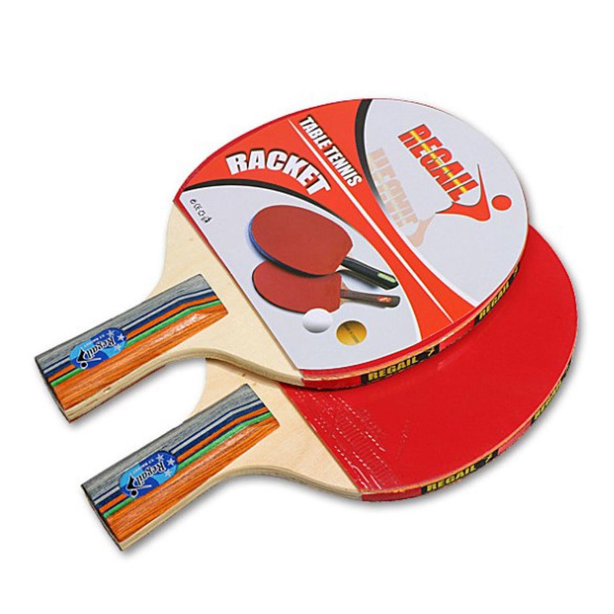 1 Set Ping Pong Rackets Premium Rackets And 3 Table Tennis Balls Blue