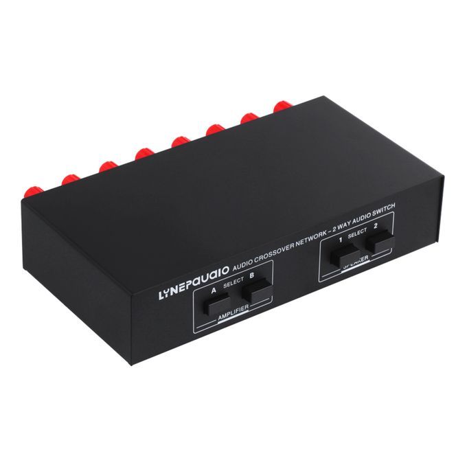 LINEPAUDIO 2 In 2 Out Speaker Selector Switch Audio Signal