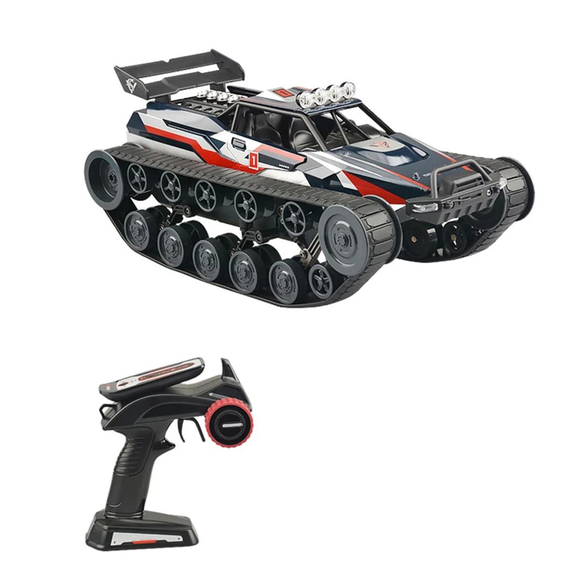 Remote Control Tank Car Remote Control Spray Car 1/12 2.4GHz Alloy Gifts Toy Full Scale Vehicle Gifts for Boys Girls Teens and Children