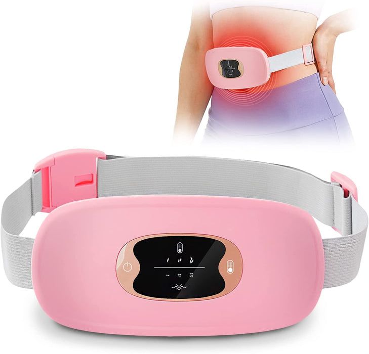 Menstrual Heating Pad Smart Warm Palace Belt Relief Waist Pain Cramps Vibrating Abdominal Massager Electric Waist Belt Device
