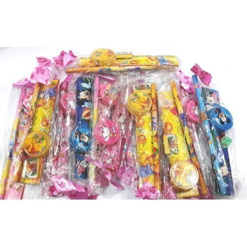 Kids Study Kit Kid's Birthday Party Pack Gift Souvenir Pencil Sharpner Eraser Ruler