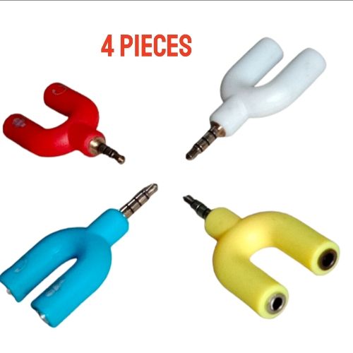 3.5mm Stereo Splitter Audio To Mic & Headset Jack Plug Adapter