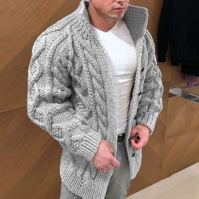 2022 New Men #39;s Sweater Independent Station Cardigan