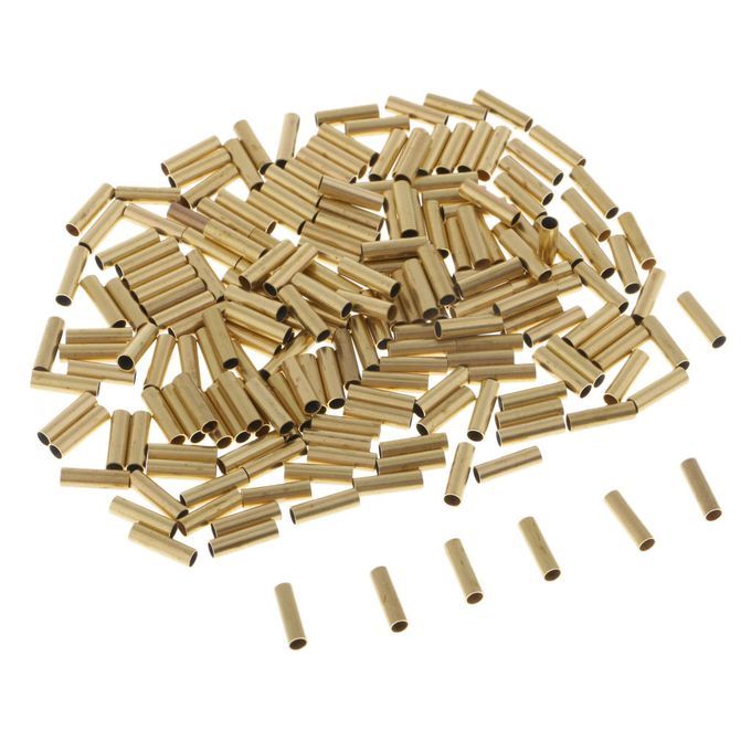 200pcs Single Barrel Crimping Sleeves Copper Tube