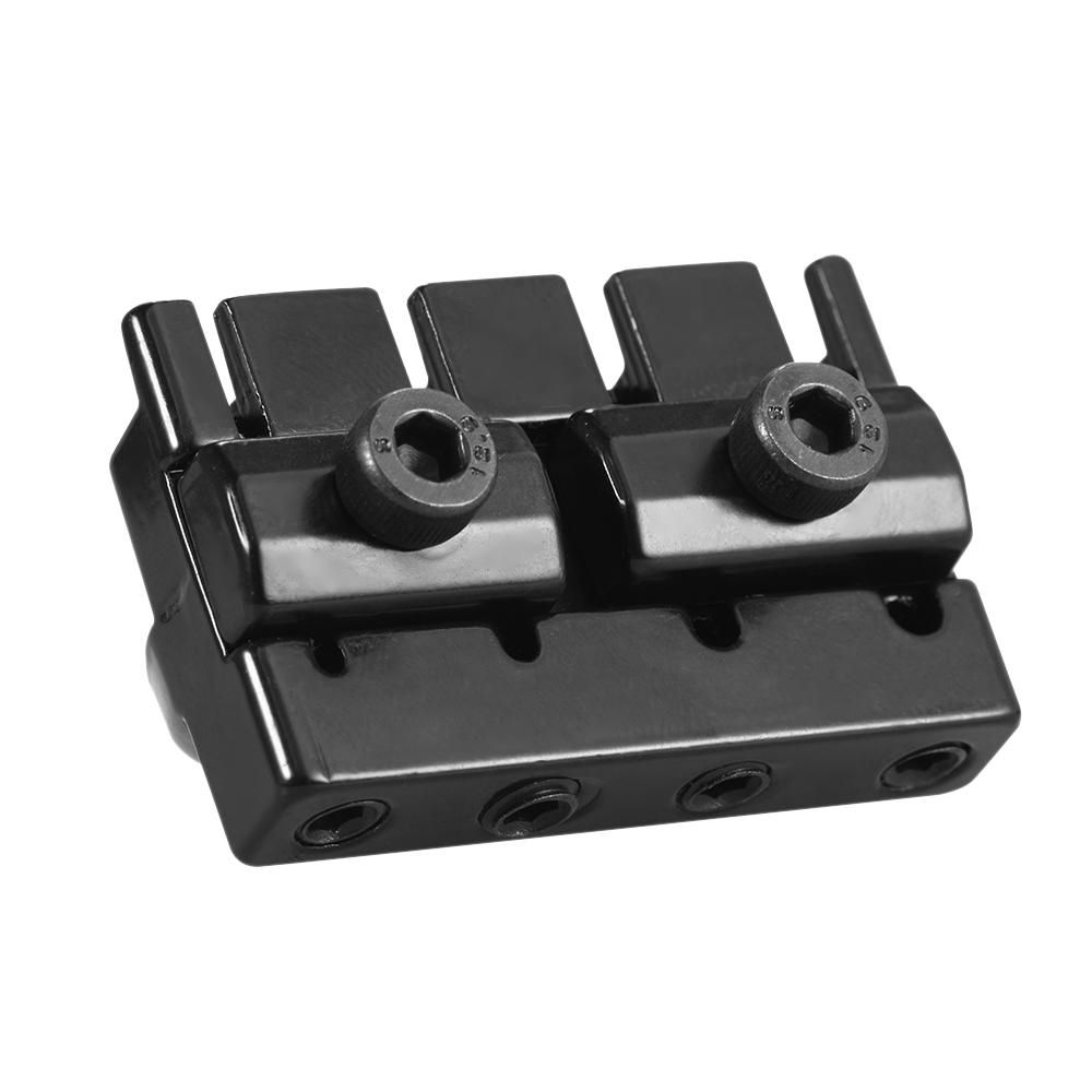 4-string Headless Electric Bass Guitar String Locking Nut Set with 2 Wrench 2 Screw Black