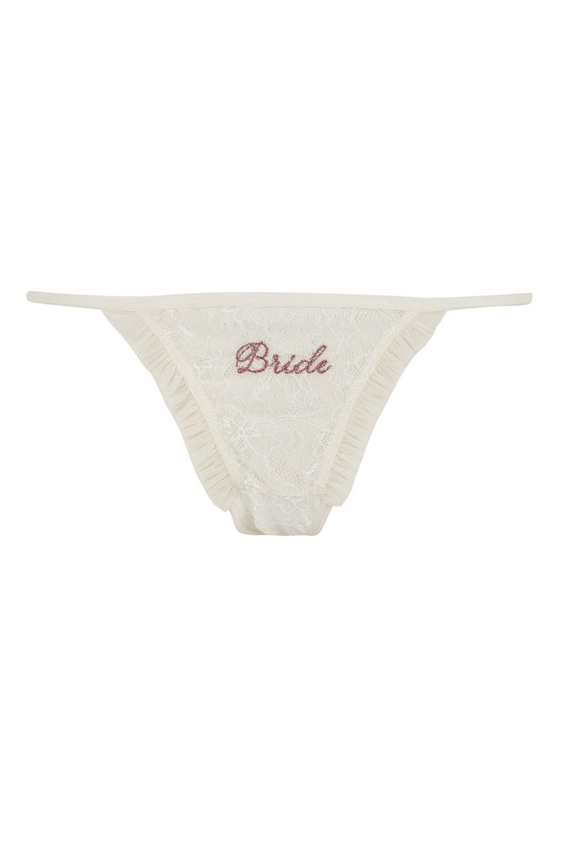 Woman String Underwear - White