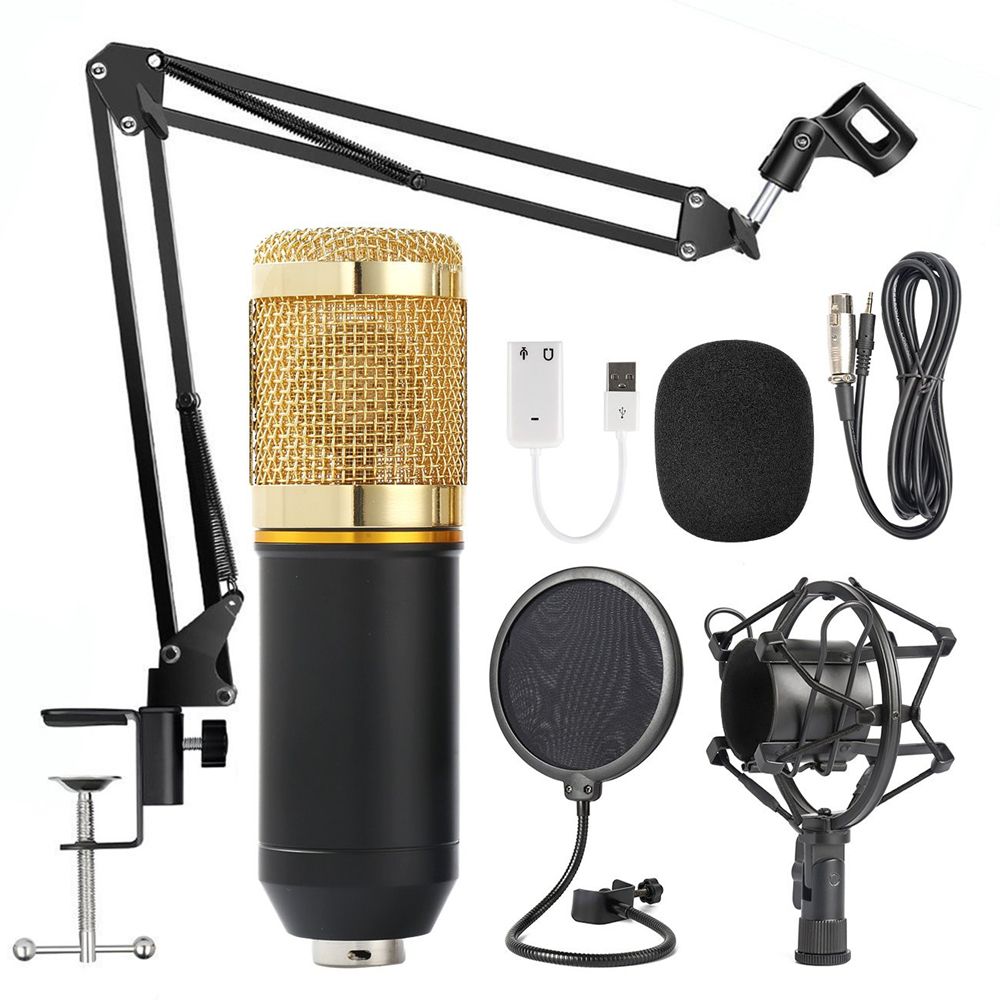 Studio Condenser Microphone KTV Broadcasting Recording Kits
