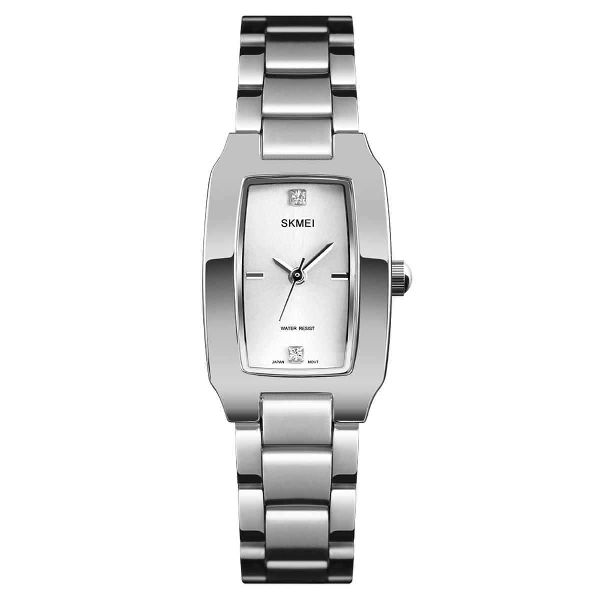 Women Quartz Watch Stainless Steel Strap Diamond Dial Female Wristband Elegant