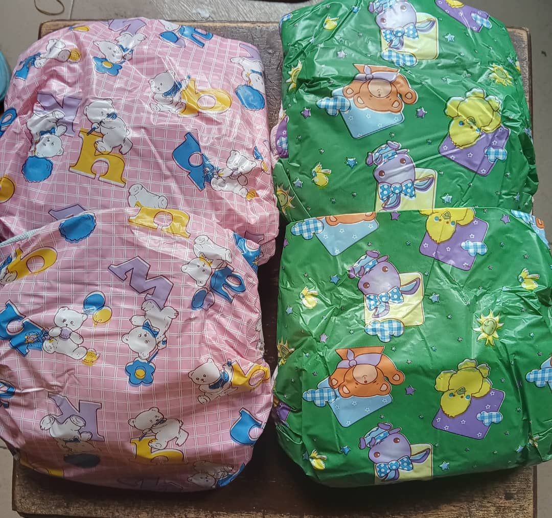 4 Washable Baby Diapers 
