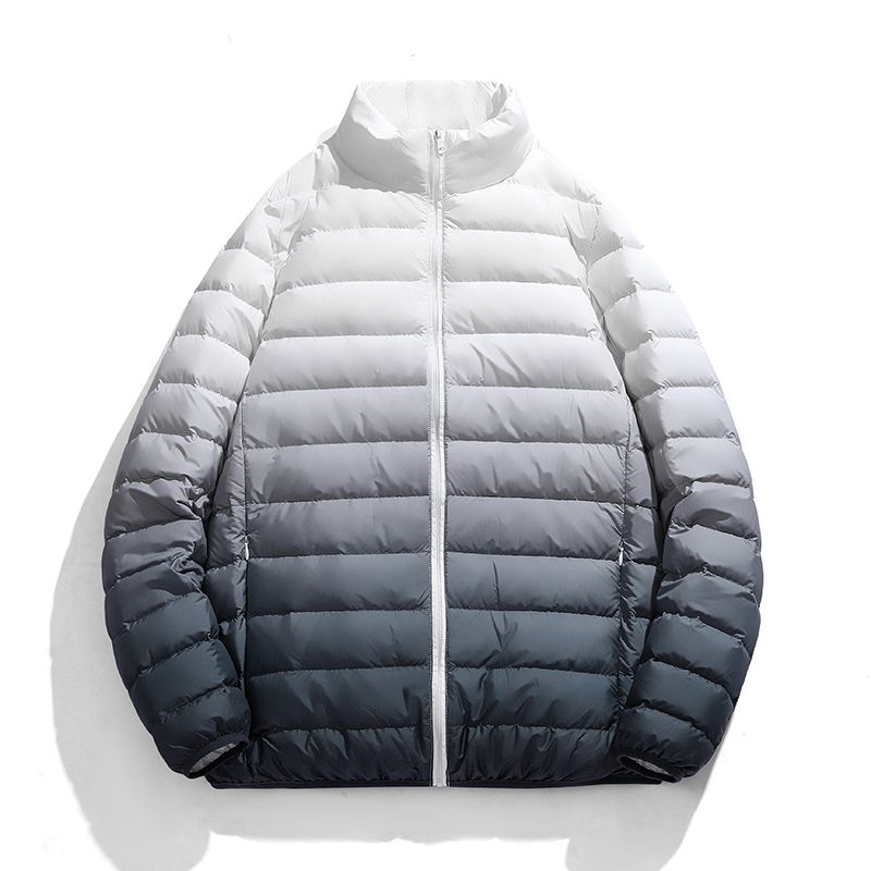 Gradient Down Jackets Men Ultra Light 90% Duck Down Jackets Fashion Coat
