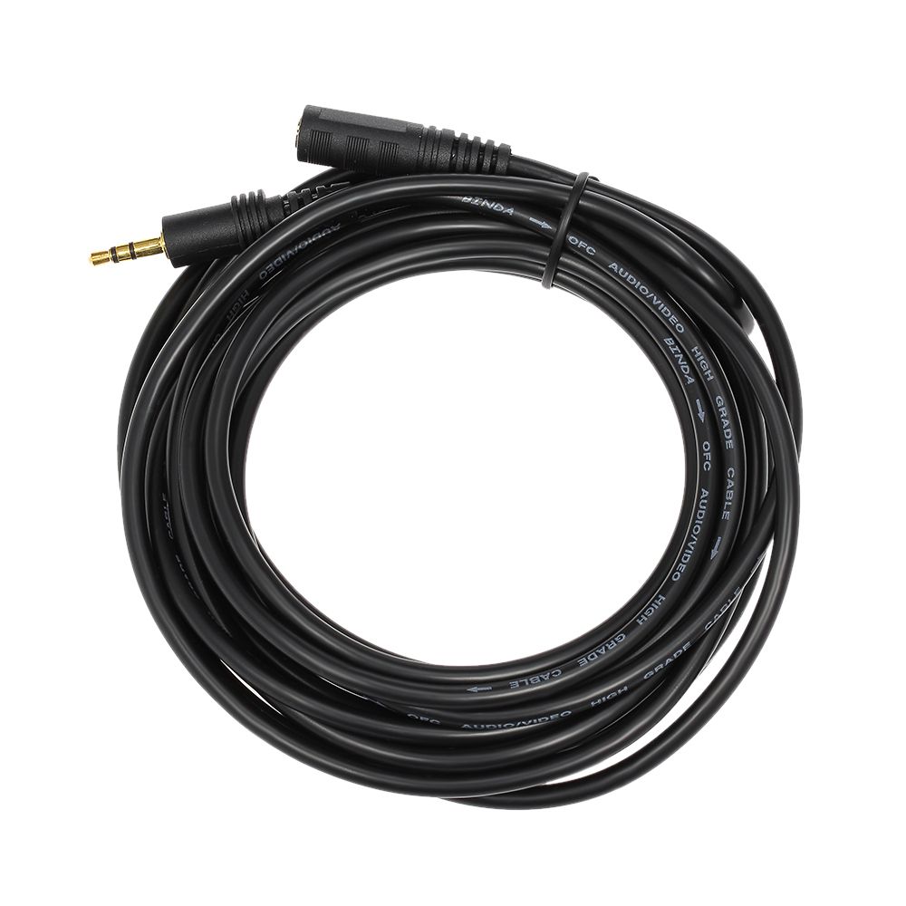 5 Meter Audio Extension Cable 3.5mm Jack Male To Female AUX