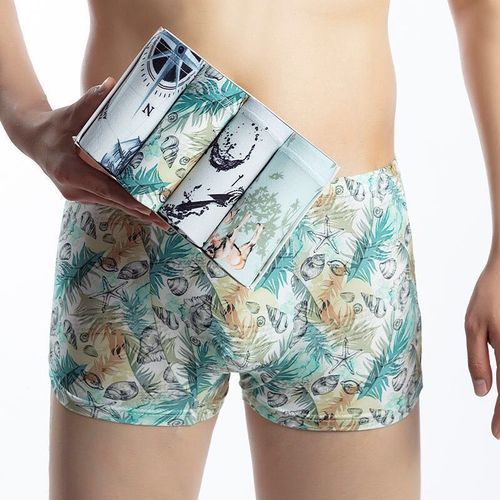 4 In 1 Men's Underwear Breathable Boxer Shorts
