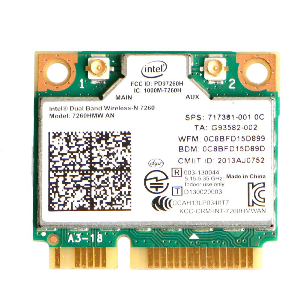 7260HMW Intel AN Dual Band Wireless + Bluetooth 4.0 MINI