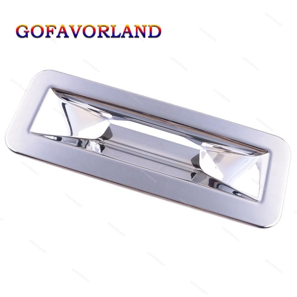 Rear Tailgate Trunk Door Handle Bowl Cover Trim Chrome Plastic For Ford Edge 2011 2012 2013 2014