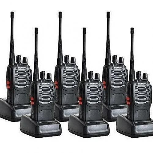 6 Pcs Of Baofeng  - Walkie Talkie Two Way Radio BF-888S