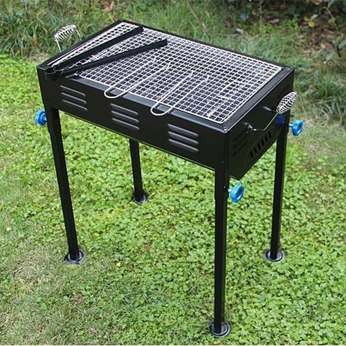 Outdoor Charcoal Grill With Long Stand