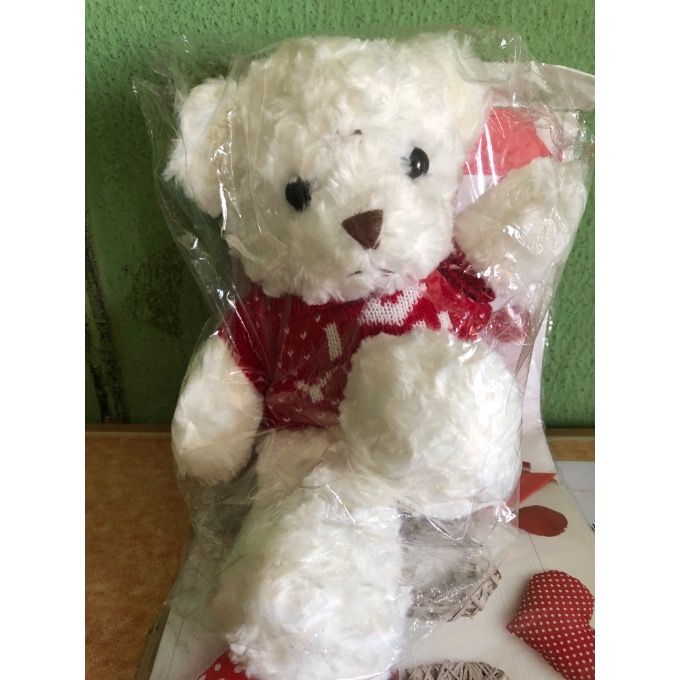 Plush Teddy Bear With Heart 