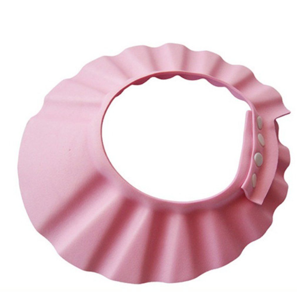 Baby Bathing Shower Cap Hat Wash Hair Shield Elastic Shampoo