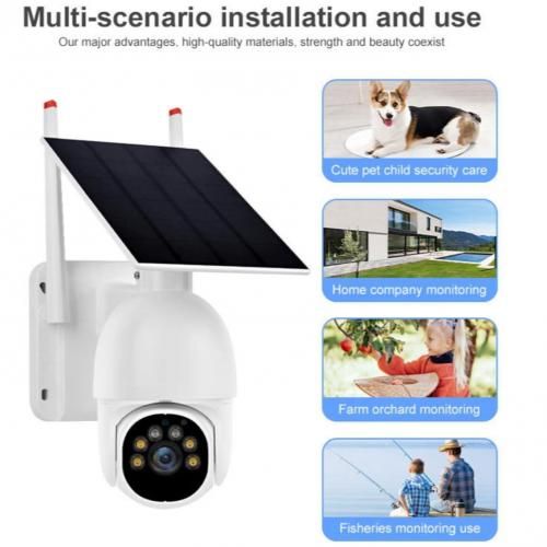 Solar Camera Two-way Audio Waterproof Ip Camera Wifi