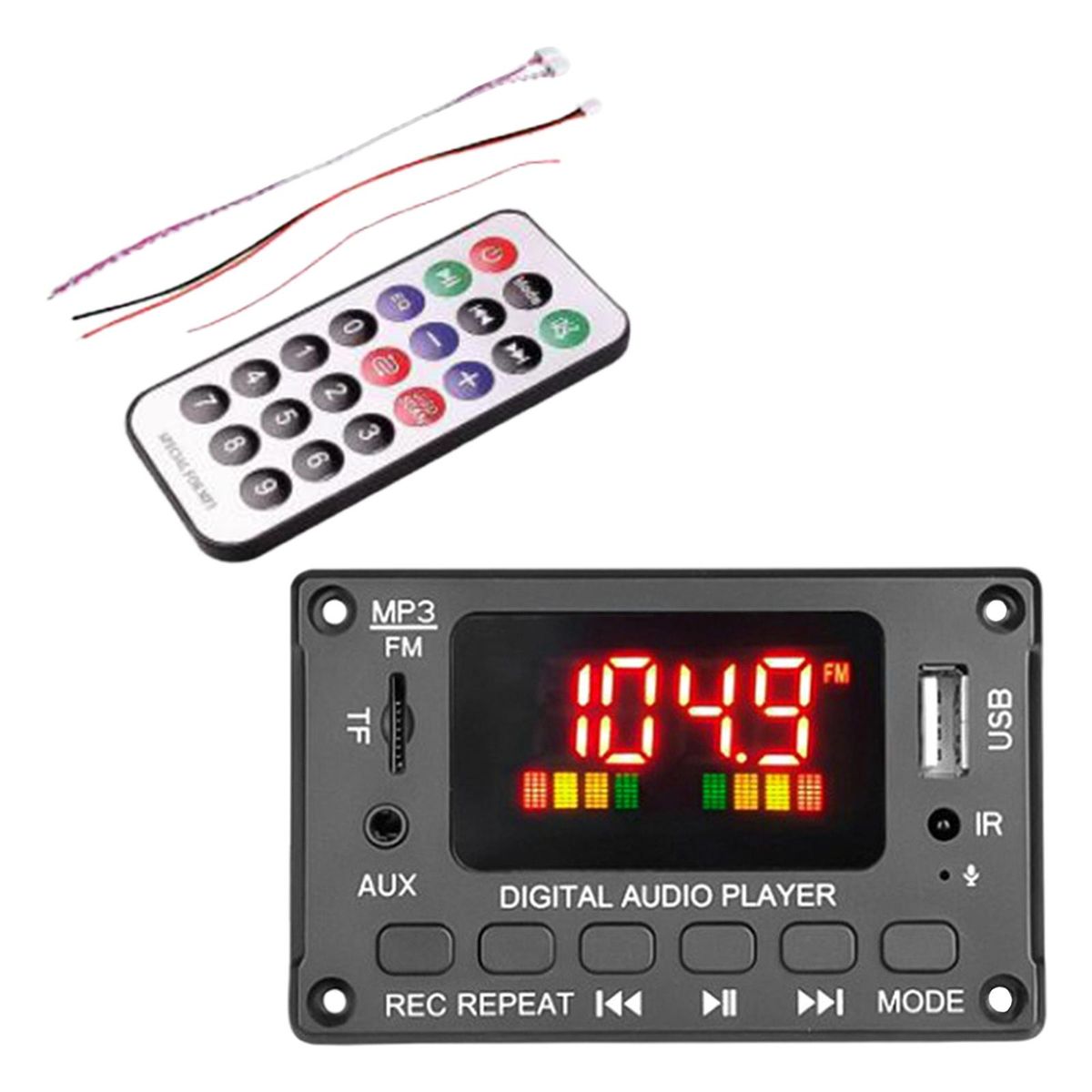 MP3 Bluetooth5 Decoding Board Module Wireless Car USB MP3 Player TF