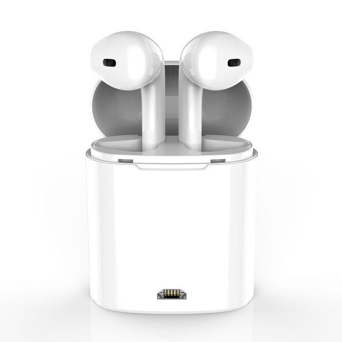 Bluetooth Earbuds, Wireless In-Ear Headphones Handsfree Noice Cancelling Headset With Portable Charging Case For Earbuds, Iphone X, 8, 8plus, 7, 7 Plus, 6s, Samsung Galaxy S7, S8, IOS, Android (White) CHSMALL