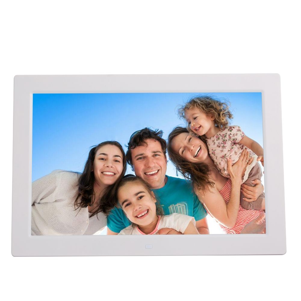 13 Inch High-definition Digital Photo Frame Electronic Photo Frame Showcase Display Video Advertisinghine(White)