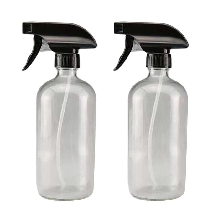 2pcs 250/500ml Boston Empty Amber/Blue Glass  Bottle Clear  500ml