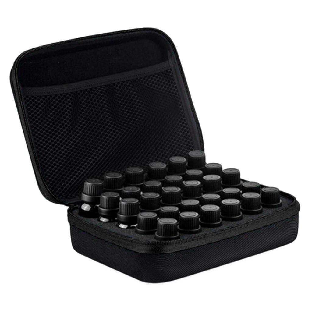 30 Bottles Essential Oil Carry Case 5ML15ML Holder Storage Bag Black
