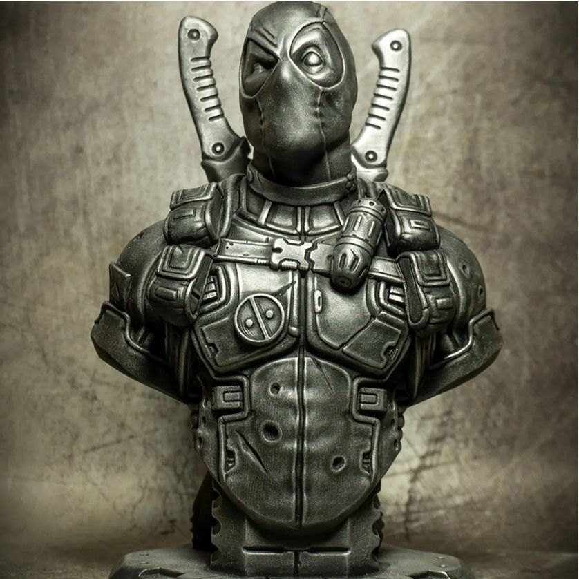 Deadpool Bust Black Sculpture