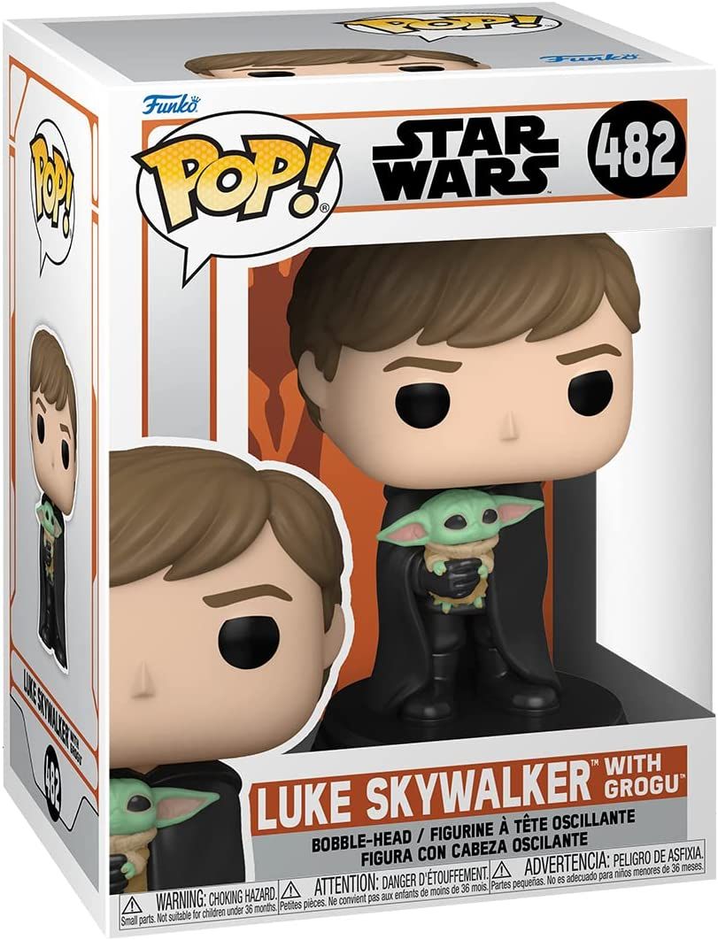 Pop! Star Wars: Mandalorian- Luke Skywalker With Grogu
