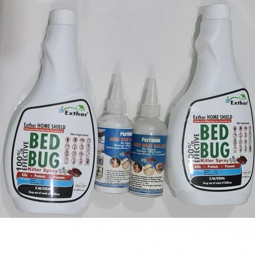 BED BUG TREATMENT KITS FOR 2 BEDROOM FLAT (Kills Bed Bugs,Ticks, Fleas & Their Eggs)