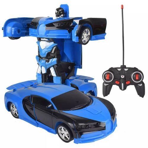 Electric Remote Control Car Transforming Robot Kids Boys Outdoor Toys