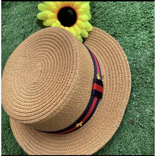 Children Fashion Straw Sun Visor Beach Hat For Outdoor And Party