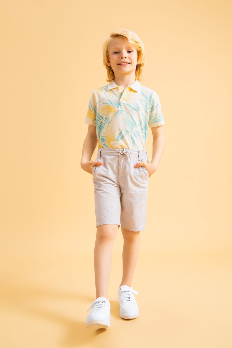 Boy Woven Short - Beige