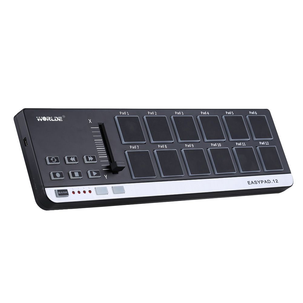 Worlde EasyPad.12 Portable Mini USB 12 Drum Pad  MIDI