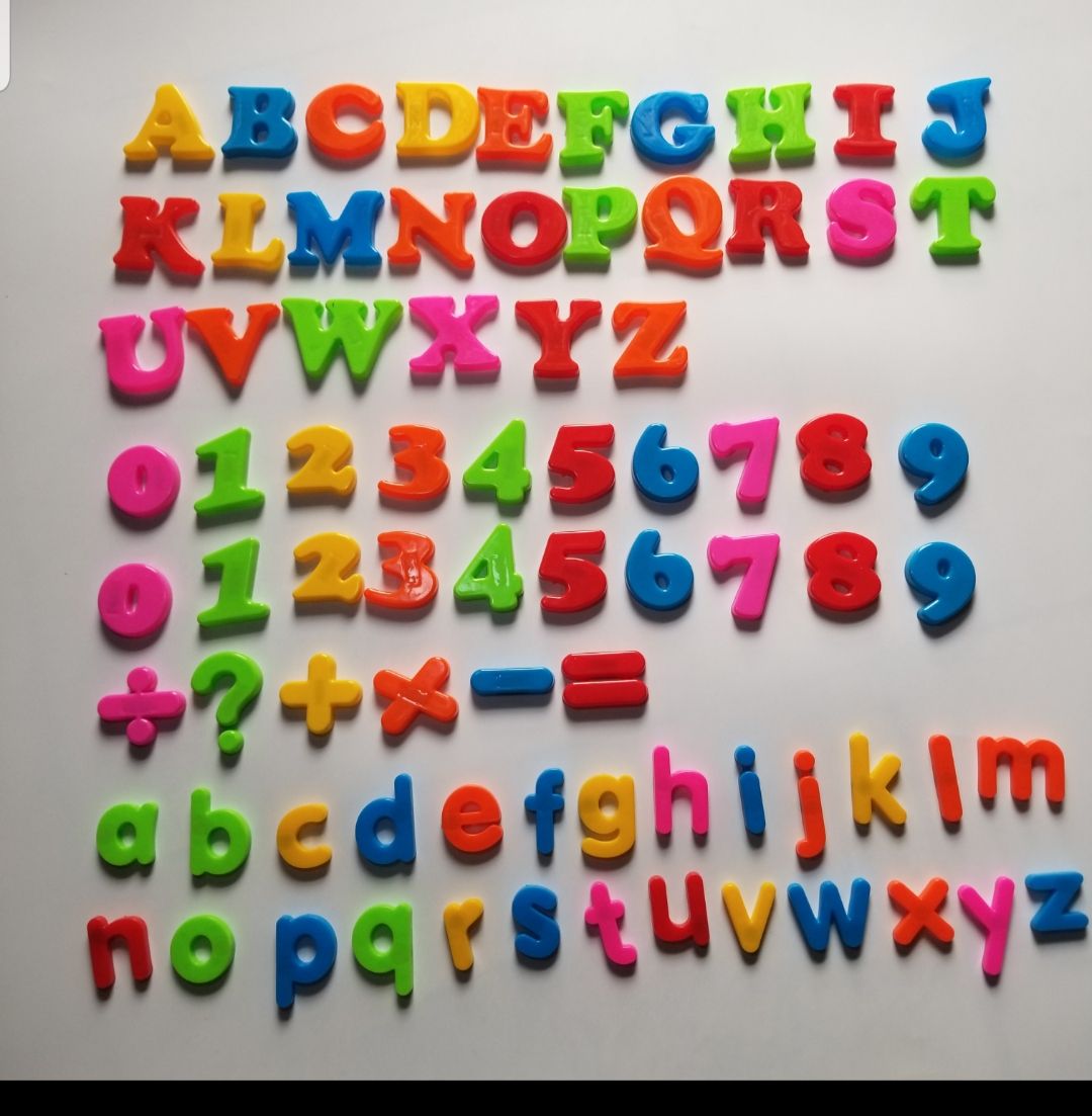 Montessori Magnetic  Alphabets And Numbers For Kids.