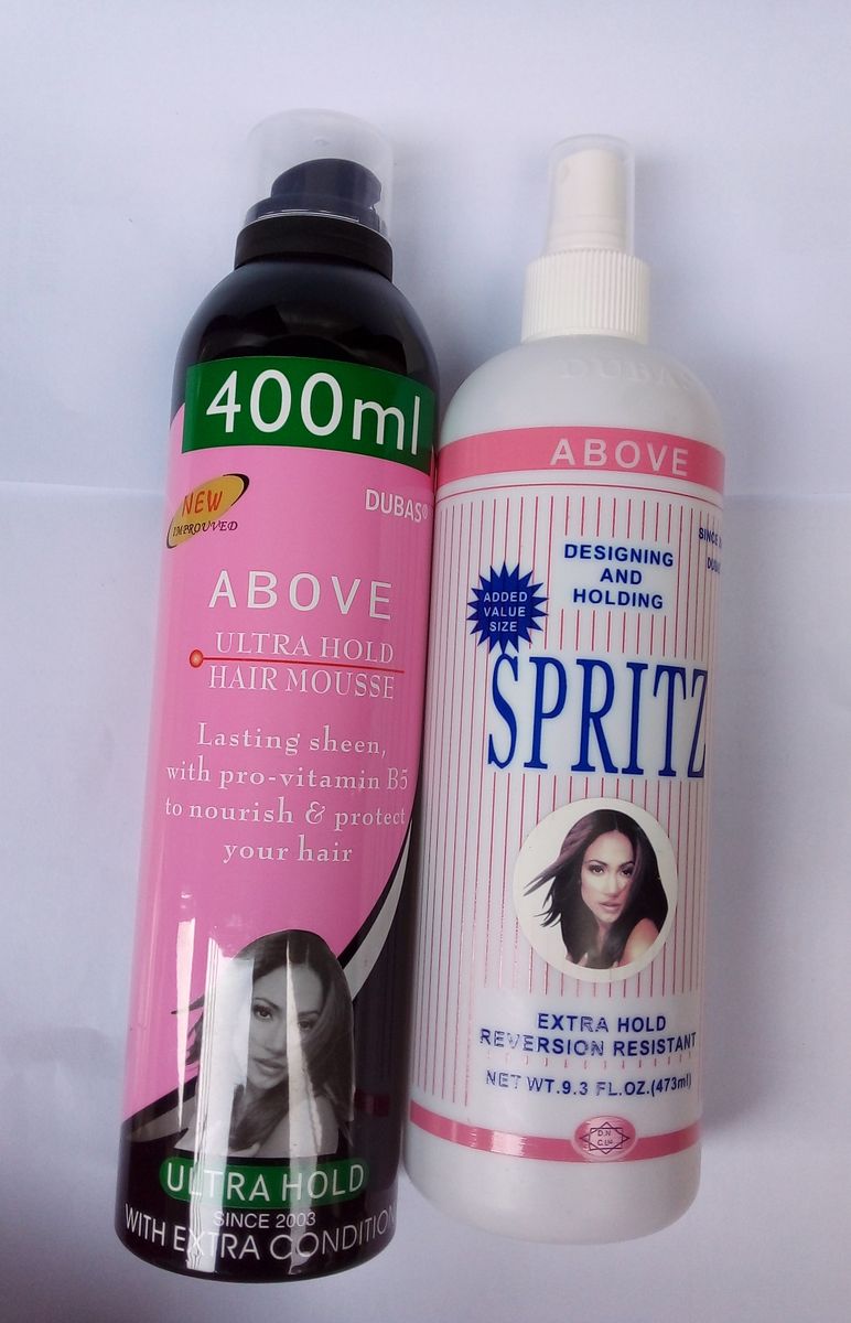 ULTRA HOLD HAIR MOUSSE 400ml+ SPRITZ HAIR SPRAY GEL 473ml