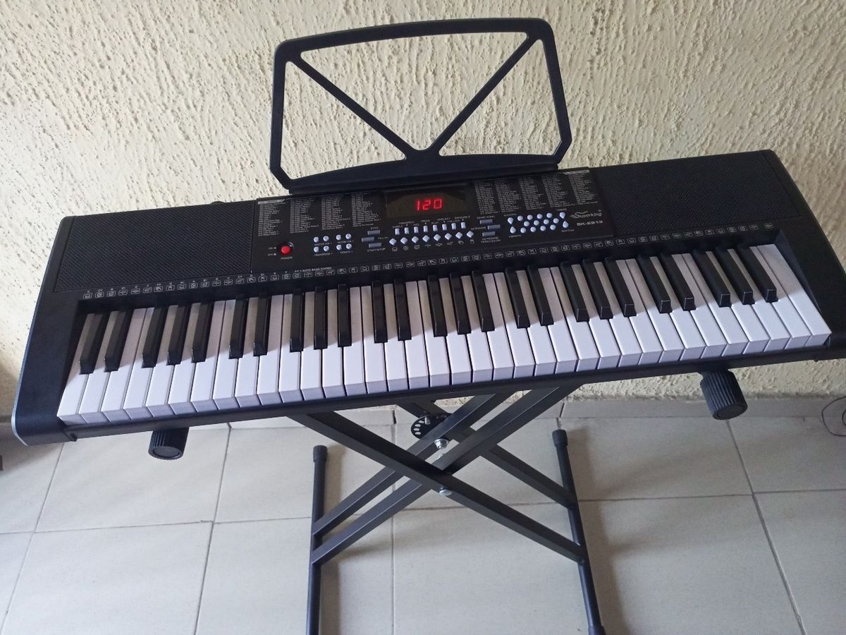 Portable 61KEY Keyboard Piano With Stand And Adapter
