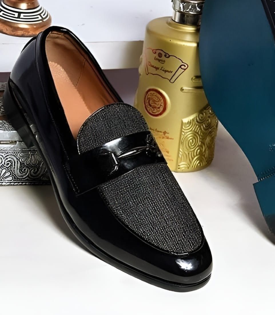 CONFIRM CHAIN LEATHER Wedding BLACK  Shoes