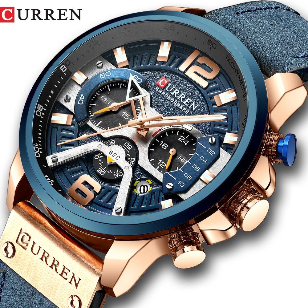 8329 Quartz Watch Business Men Sport Waterproof Wristwatch