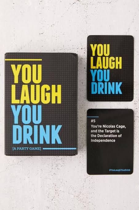 Naughty Parties Events Drinking Game, You Laugh, You Drink Party Games