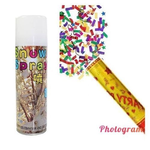6pcs Snow And 6pcs Party Popper