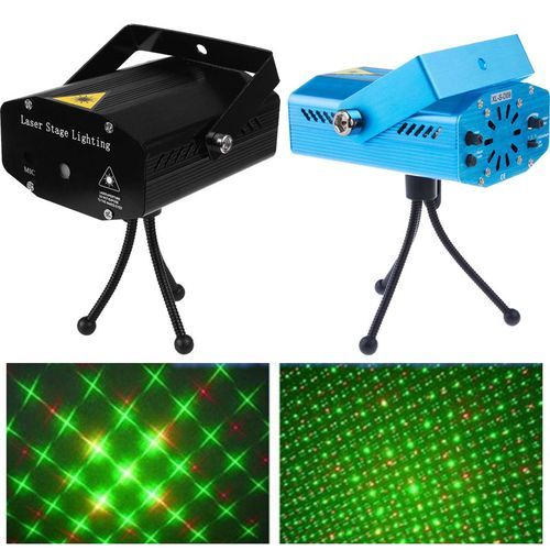 Mini LED Laser Projector Christmas Decorations For Home Laser Pointer Disco Light Stage Party Pattern Lighting Projector Shower