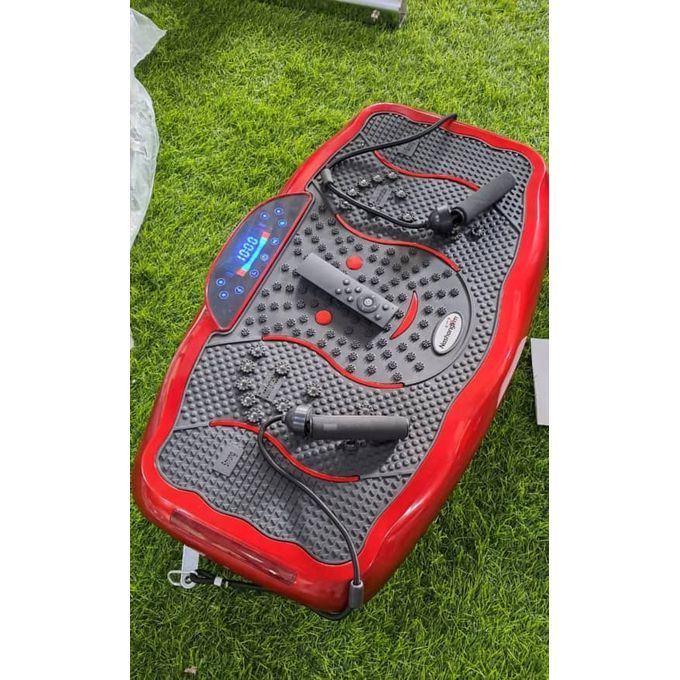 Ultrathin Vibration Platform/Massager With Two Resistance Band. Blood Circulation, Body Massage,fat Burner, Calories Burner, Cardiovascular.