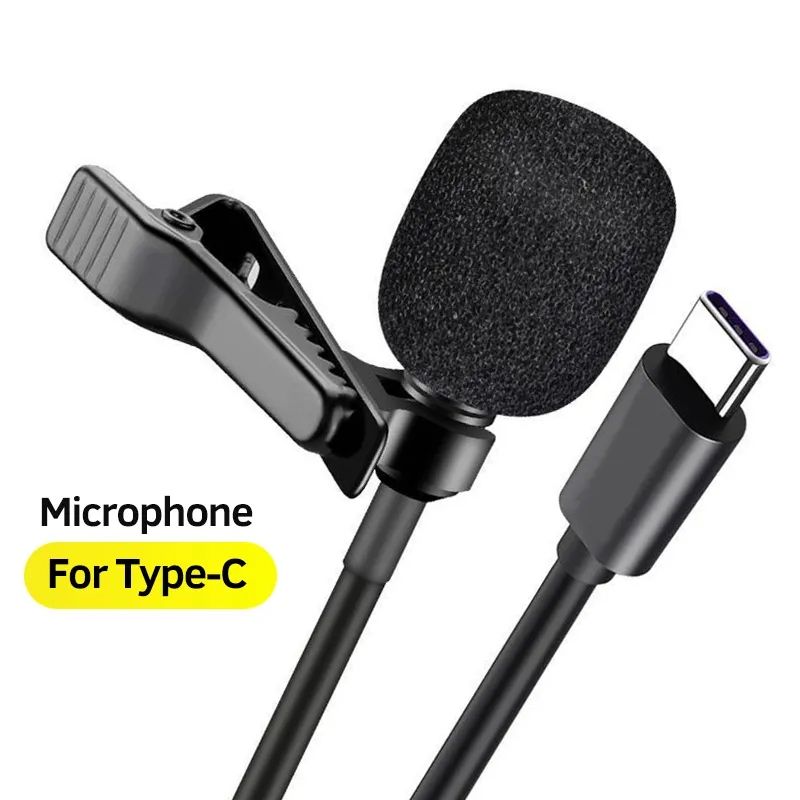 Lavalier Type-C Microphone For Android Phone Omni Directional Condenser