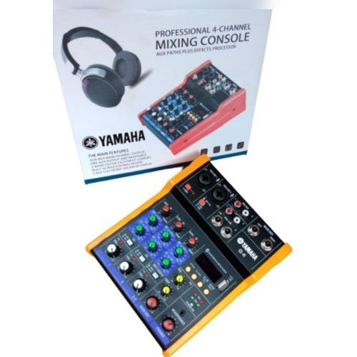 4 Channel Mini Audio Mixer With Bluetooth, Reverb, Effect