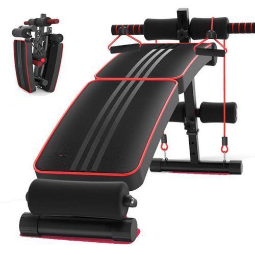 Sit Up Bench With Pull Up Spring For Arm Coiling Exercise