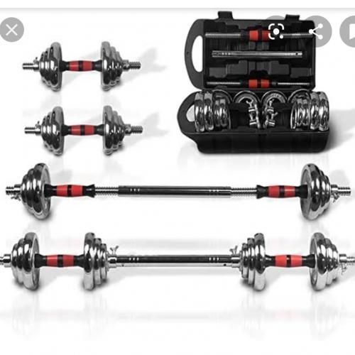 30kg Case Dumbbell With Long Bar
