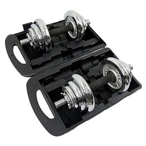 15kg Adjustable Chrome Dumbbell With Case