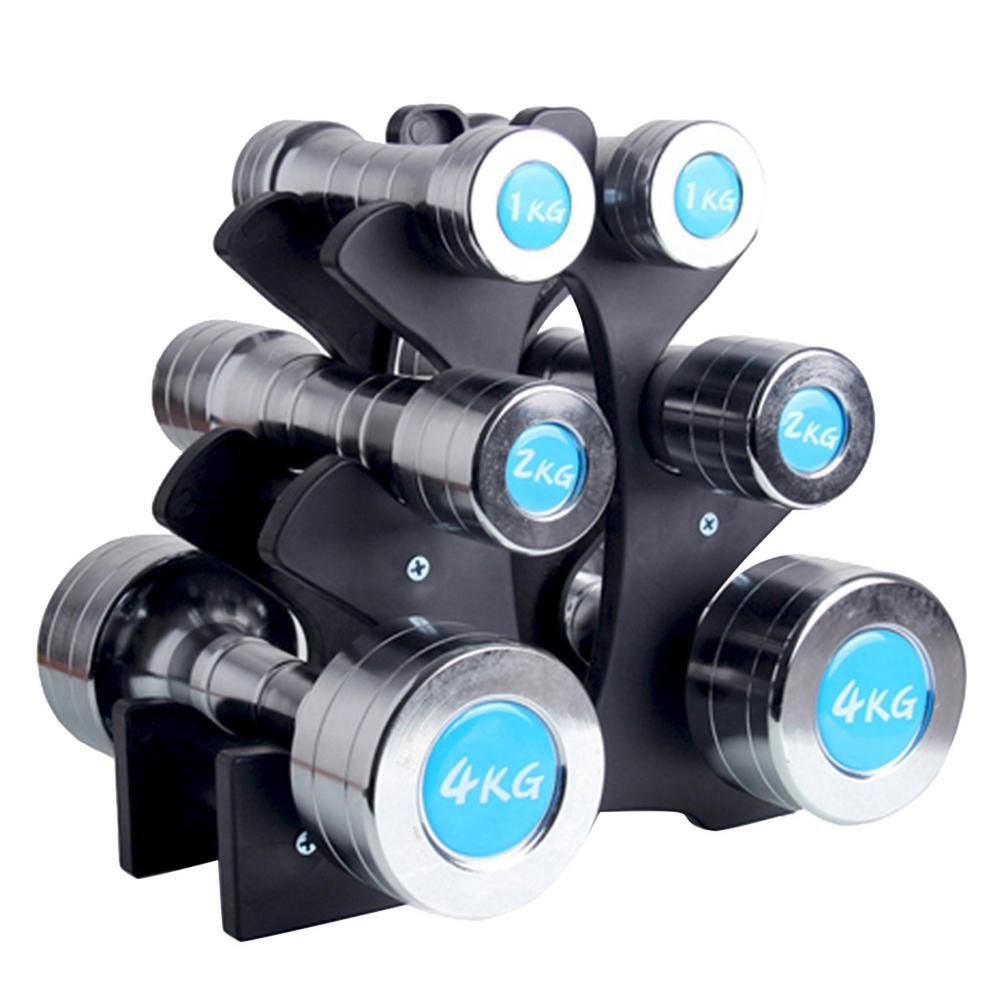 3-Tier Dumbbell Storage Rack Home WeightLifting Tower Stand Weight Lifting Dumbbell